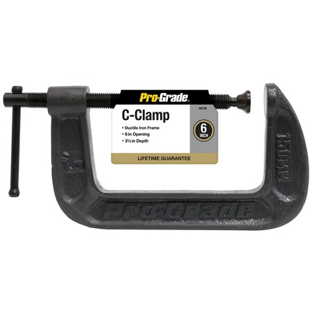 Pro-Grade Tools 6" X 3-1/2" C-Clamp 59138
